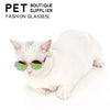 Cute Vintage Round Cat Sunglasses Pet Photos Props Reflection Eyewear Glasses for  Cats Small Dog Pet Dog Cat Accessories