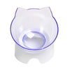 Plastic Tilted Elevated Cat Bowl Tilted Antichoking Pet Protector Feeder Bottom High Bowl Pet Neck Protection Feeding Bowl