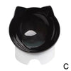 Plastic Tilted Elevated Cat Bowl Tilted Antichoking Pet Protector Feeder Bottom High Bowl Pet Neck Protection Feeding Bowl