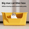 Splash-proof Oversized Cat Litter Box Semi-closed Open Pet Toilet Big Mac Cat Litter Box Pet Supplies