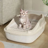 Cat Litter Box Small Size Pet Sandbox for Kitty Anti-Splash Cats Toilet