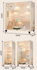 Cream-style Cat Cage for Pet Shop Density Board Cat House Double-layer Large Space Glass Door Light Luxury Simple Cage for Cats