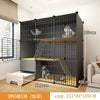 modern Iron mesh Cat Cages multi-layer space Cat Villa with Litter box Toilet pet Cage for Cats Indoor Luxury Cat house Dog Cage