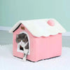 Foldable Dog House Kennel Bed Mat For Small Medium Dogs Cats Winter Warm Cat Bed Nest Pet Products Basket Pets Puppy Cave Sofa