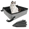 Folding Outdoor Cat Litter Box Portable Travel Cat Toilet with Cover Closed Puppy Toilet Tray Waterproof Pet Bedpan Pet Product