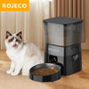 ROJECO Automatic Pet Feeder Button Version Auto Cat Food Dispenser Accessories Smart Control Pet Feeder For Cats Dog Dry Food