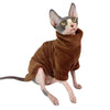 Sphynx Cat Sweater Coat Turtleneck Winter Warm Hairless Cat Clothes Soft Fluff Pullover Shirt Puppy Jacket Chihuahua Clothing