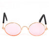 Cute Vintage Round Cat Sunglasses Pet Photos Props Reflection Eyewear Glasses for  Cats Small Dog Pet Dog Cat Accessories