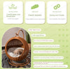 Rattan Cat Nest and Cat Cage Washable Cat Hanging Basket Universal Dog Sleeping Basket for All Seasons Breathable Pet Bed