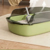 Cat Litter Box Semi-enclosed Sandbox for Cats Rabbit Small Animals Cat Tray Kittens Litter Bedpans Pet Supplies