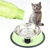 Cat Food Bowl Stainless Steel Kitten Cat Feeder Water Bowl With Non-Slip Rubber Base Small Pet Bowl Cat Accessories Pet Supplies