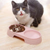 Pet Double Bowl Plastic Kitten Dog Food Drinking Tray Feeder Cat Feeding Pet Supplies Accessories Dog Accessories Pet Bowl