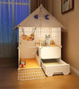 Cat Cage Anti-jailbreak Home Indoor Cat House with Cat Litter Basin Toilet Super Large Space Multi-storey Cat Villa Pet Supplies