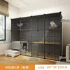 modern Iron mesh Cat Cages multi-layer space Cat Villa with Litter box Toilet pet Cage for Cats Indoor Luxury Cat house Dog Cage