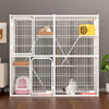 Cat Cage with Super Large Free Space Cat Cages Villa on The Third Floor with Separate Toilets Dog Cage Home Use Pet Nest House