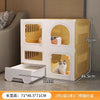 Nordic Simple Cat Cages Home Cat House Light Luxury Indoor Super Large Free Space Cat Cage Cat Litter Box Integrated Cat Villa