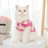 Cat Summer Fashion Polo Shirt Striped Two-legged Clothes Puppy Shirt Pet Thin Clothing