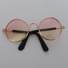 Cute Vintage Round Cat Sunglasses Pet Photos Props Reflection Eyewear Glasses for  Cats Small Dog Pet Dog Cat Accessories