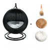 Rattan Cat Nest and Cat Cage Washable Cat Hanging Basket Universal Dog Sleeping Basket for All Seasons Breathable Pet Bed