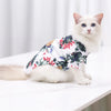 Pet Cat T-Shirts Hawaiian Beach Style Thin Breathable Summer Dog Clothes for Small Dogs Chihuahua Yorkies Poodle Puppy Cat Vest