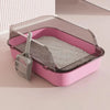 Cat Litter Box Semi-enclosed Sandbox for Cats Rabbit Small Animals Cat Tray Kittens Litter Bedpans Pet Supplies