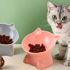 Tall Cat Bowl Dog Bowl Anti-dumping 45°Neck Guard Cat Water Bowl Binaural Pet Feeding Cup Pet Feeding Bowls Pet Feeder