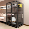 Cat Cage with Super Large Free Space Cat Cages Villa on The Third Floor with Separate Toilets Dog Cage Home Use Pet Nest House