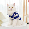 Cat Summer Fashion Polo Shirt Striped Two-legged Clothes Puppy Shirt Pet Thin Clothing