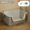 Splash-proof Oversized Cat Litter Box Semi-closed Open Pet Toilet Big Mac Cat Litter Box Pet Supplies