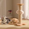 Cat scratch board is wear-resistant and does not shed debris. Cat scratch column is made of sisal hemp, and cat toys are used to