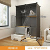 modern Iron mesh Cat Cages multi-layer space Cat Villa with Litter box Toilet pet Cage for Cats Indoor Luxury Cat house Dog Cage