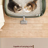 Open Cat Litter Box Thickening Pet Cat Toilet Semi-enclosed High Side Splashproof Pet Bedpans with Litter Scoop Cat Supplies