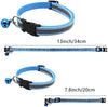 12 Colors Reflective Cats Bells Collars Adjustable Dog Leash Pet Collar for Cats and Small Dogs Pet Supplies