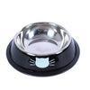 Cat Food Bowl Stainless Steel Kitten Cat Feeder Water Bowl With Non-Slip Rubber Base Small Pet Bowl Cat Accessories Pet Supplies