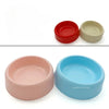 Nordic Style Pet Plastic Bowl Solid Color Simple Round Mouth Dog Bowl Small Fresh Dog Food Set Cat Pet Bowl Dog Accessories