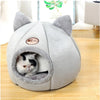 Winter Warm And Cold Proof Cat Bed Cozy Cat Cave Bed Cat Tent With Removable Cushion Pillow Cat Head Shape Cute Pet Supplies