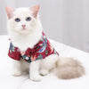 Pet Cat T-Shirts Hawaiian Beach Style Thin Breathable Summer Dog Clothes for Small Dogs Chihuahua Yorkies Poodle Puppy Cat Vest