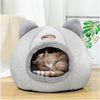 Winter Warm And Cold Proof Cat Bed Cozy Cat Cave Bed Cat Tent With Removable Cushion Pillow Cat Head Shape Cute Pet Supplies