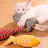 Cat Fish Toy Cat Scratcher Catnip Toy Interactive Simulation Fish Cat Mint Fidget Toys Stuffed Playing Toy For Cat Kitten