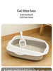 Semi-enclosed Litter Box Spatter-proof Cat Toilet Large Kitten Cleaning Supplies Large Cat Poop Bowl Pet Bupplies