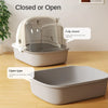 Warming Cat Litter Box Oversized Enclosed Cat Toilet Cat Poop Box Drawer Style Flip Cover Splash Proof And Odor Proof Cat Supply