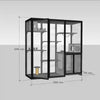 Panoramic Villa House Household Cage Solid Wood Villa Large Indoor Cabinet Luxury Glass Cat Room