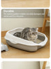 Semi-enclosed Litter Box Spatter-proof Cat Toilet Large Kitten Cleaning Supplies Large Cat Poop Bowl Pet Bupplies