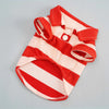 Cat Summer Fashion Polo Shirt Striped Two-legged Clothes Puppy Shirt Pet Thin Clothing