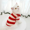 Cat Summer Fashion Polo Shirt Striped Two-legged Clothes Puppy Shirt Pet Thin Clothing