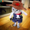 Pet Dog Cat Halloween Costumes,West Cowboy Uniform with Hat,Funny Pet Cowboy Outfit,Clothing Funny Costume for Cats & Small Dogs