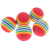 Rainbow EVA Cat Toys Ball Interactive Cat Dog Play Chewing Rattle Scratch EVA Ball Training Balls Pet Toys Supplies