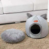 Winter Warm And Cold Proof Cat Bed Cozy Cat Cave Bed Cat Tent With Removable Cushion Pillow Cat Head Shape Cute Pet Supplies