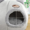 Winter Warm And Cold Proof Cat Bed Cozy Cat Cave Bed Cat Tent With Removable Cushion Pillow Cat Head Shape Cute Pet Supplies