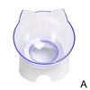 Plastic Tilted Elevated Cat Bowl Tilted Antichoking Pet Protector Feeder Bottom High Bowl Pet Neck Protection Feeding Bowl